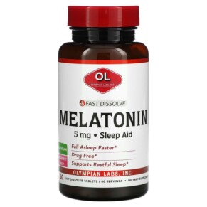 Thực phẩm chức năng Olympian Labs Fast Dissolve Melatonin Strawberry 5 mg 60 Fast Dissolve Tablets 710013910349