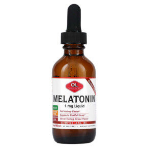 Thực phẩm chức năng Olympian Labs Melatonin Alcohol Free Grape 1 mg 2 oz (60 ml) 710013910974