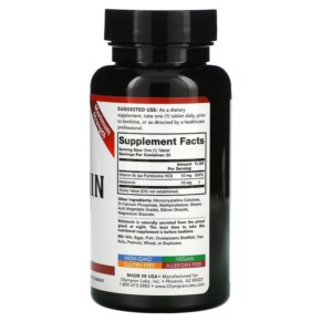 Thành phần vi chất của Olympian Labs Melatonin Time Release 10 mg 60 Vegan Tablets 710013910363