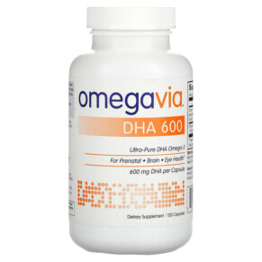 Thực phẩm chức năng OmegaVia DHA 600 120 Capsules 794504984958