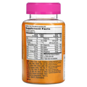 Thành phần vi chất của One-A-Day For Her VitaCraves Teen 60 Gummies 016500558187