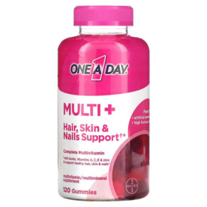Thực phẩm chức năng One-A-Day Multi + Hair Skin & Nails Support 120 Gummies 016500596486