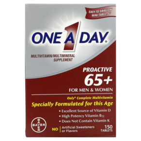 Thực phẩm chức năng One-A-Day Proactive 65+ Multivitamin/Multimineral Supplement For Men & Women 150 Tablets 016500561644