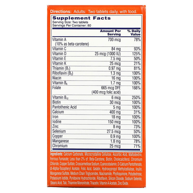 One-A-Day Women's Petites Complete Multivitamin 160 Tablets 2 Thành phần vi chất của One-A-Day Women's Petites Complete Multivitamin 160 Tablets 016500545897