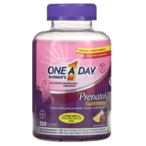 Thực phẩm chức năng One-A-Day Women's Prenatal Gummies with Folic Acid and DHA Multivitamin/Multimineral Supplement 120 Gummies 016500568711