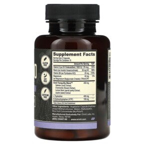 Thành phần vi chất của Onnit New Mood Mood & Relaxation 30 Capsules 819444010038