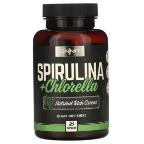 Thực phẩm chức năng Onnit Spirulina + Chlorella 80 Capsules 819444015378
