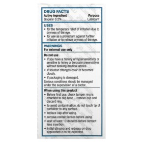 Thành phần vi chất của Optimel Manuka+ Dry Eye Drops 0.34 oz (10 ml) 9343345000399