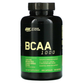 Thực phẩm chức năng Optimum Nutrition BCAA 1000 500 mg 200 Capsules 748927020373