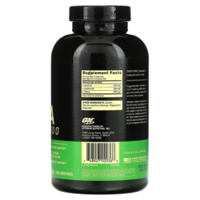 Thành phần vi chất của Optimum Nutrition BCAA 1000 500 mg 400 Capsules 748927020366