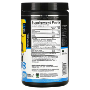 Thành phần vi chất của Optimum Nutrition ESSENTIAL AMIN.O. ENERGY + ELECTROLYTES Pineapple Twist 10.05 oz (285 g) 748927060515