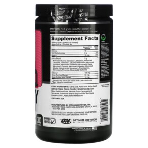 Optimum Nutrition ESSENTIAL AMIN.O. ENERGY Juicy Strawberry Burst 9.5 oz (270 g) 3 Thành phần vi chất của Optimum Nutrition ESSENTIAL AMIN.O. ENERGY Juicy Strawberry Burst 9.5 oz (270 g) 748927059144