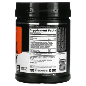 Thành phần vi chất của Optimum Nutrition ESSENTIAL AMIN.O. ENERGY Orange 1.29 lb (585 g) 748927022902