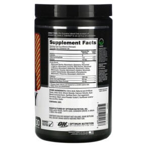 Optimum Nutrition ESSENTIAL AMIN.O. ENERGY Strawberry Lime 9.5 oz (270 g) 3 Thành phần vi chất của Optimum Nutrition ESSENTIAL AMIN.O. ENERGY Strawberry Lime 9.5 oz (270 g) 748927051698