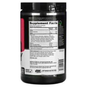 Thành phần vi chất của Optimum Nutrition ESSENTIAL AMIN.O. ENERGY Watermelon 9.5 oz (270 g) 748927026672