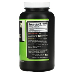 Thành phần vi chất của Optimum Nutrition Glutamine Powder Unflavored 10.6 oz (300 g) 748927022810