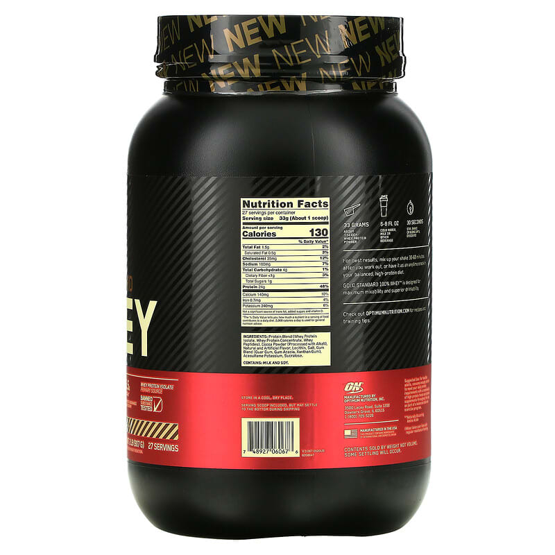 Optimum Nutrition Gold Standard 100% Whey Chocolate Hazelnut 2 lb (907 g) 2 Thành phần vi chất của Optimum Nutrition Gold Standard 100% Whey Chocolate Hazelnut 2 lb (907 g) 748927060676