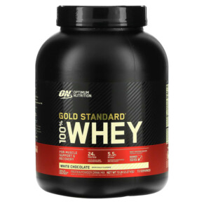 Thực phẩm chức năng Optimum Nutrition Gold Standard 100% Whey White Chocolate 5 lbs (2.27 kg) 748927026290