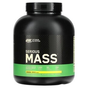 Thực phẩm chức năng Optimum Nutrition Serious Mass Protein Powder Supplement Banana 6 lb (2.72 kg) 748927028867
