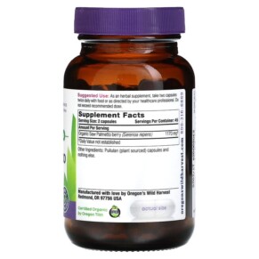 Thành phần vi chất của Oregons Wild Harvest Saw Palmetto 90 Vegan Capsules 706195000534