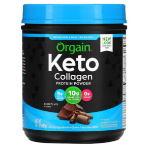 Thực phẩm chức năng Orgain Keto Collagen Protein Powder Chocolate 14.1 oz (400 g) 851770007375