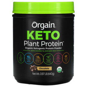 Thực phẩm chức năng Orgain Keto Organic Plant Protein Powder Chocolate 0.97 lb (440 g) 851770007399