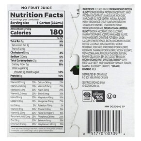 Thành phần vi chất của Orgain Kids Protein Organic Nutritional Shake Vanilla 4 Pack 8.25 fl oz (244 ml) Each 851770003094