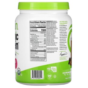 Thành phần vi chất của Orgain Organic Protein Powder Plant Based Creamy Chocolate Fudge 1.02 lb (462 g) 851770003919