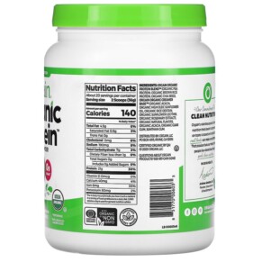 Thành phần vi chất của Orgain Organic Protein Powder Plant Based Natural Unsweetened 1.59 lbs (720 g) 851770006033