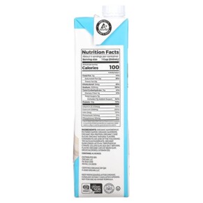 Thành phần vi chất của Orgain Plant-Based Organic Almondmilk + Protein Lightly Sweetened Vanilla 32 fl oz (946 ml) 851770003650