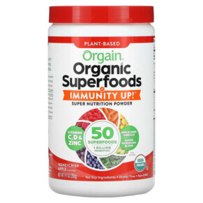Thực phẩm chức năng Orgain Plant-Based Organic Superfoods + Immunity Up Honeycrisp Apple 9.9 oz (280 g) 851770007726
