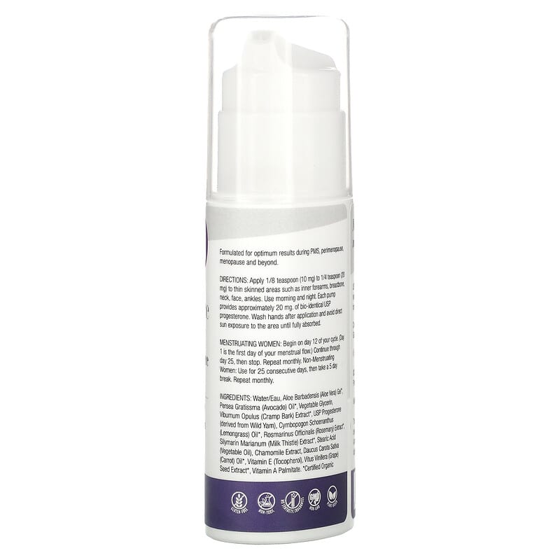 Organic Excellence Feminine Balance Therapy Bio-Identical USP Progesterone Cream 3.3 fl oz (100 g) 2 Thành phần vi chất của Organic Excellence Feminine Balance Therapy Bio-Identical USP Progesterone Cream 3.3 fl oz (100 g) 809183100183