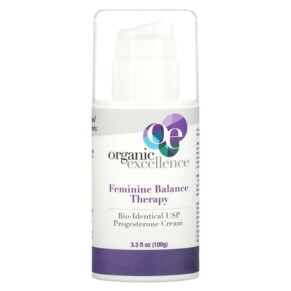 Thực phẩm chức năng Organic Excellence Feminine Balance Therapy Bio-Identical USP Progesterone Cream 3.3 fl oz (100 g) 809183100183
