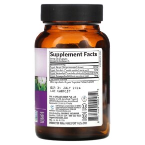 Thành phần vi chất của Organic India Joy Elevates Mood 90 Vegetarian Caps 851469000472