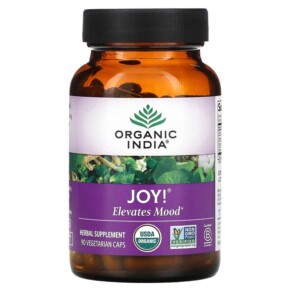 Thực phẩm chức năng Organic India Joy Elevates Mood 90 Vegetarian Caps 851469000472