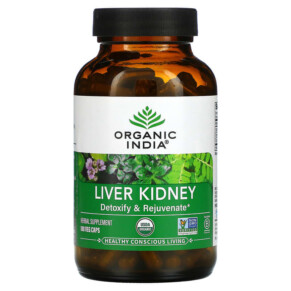 Thực phẩm chức năng Organic India Liver Kidney 180 Veg Caps 850021635084