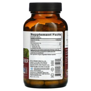 Thành phần vi chất của Organic India Organic Psyllium Fiber 180 Veg Caps 850021635060