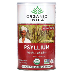 Thực phẩm chức năng Organic India Psyllium Whole Husk Fiber 12 oz (340 g) 801541107612