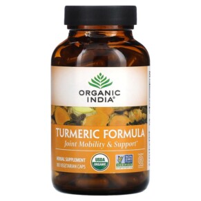 Thực phẩm chức năng Organic India Turmeric Formula 180 Vegetarian Caps 801541512485