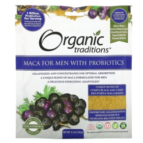 Thực phẩm chức năng Organic Traditions Maca For Men With Probiotics 5.3 oz (150 g) 627733002745