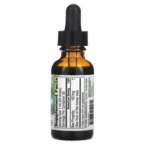 Thành phần vi chất của Organika Canadian Bee Propolis 1 fl oz (30 ml) 620365250072