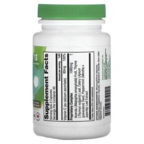 Thành phần vi chất của Organika Goutrin with Cherry Fruit Powder 120 Vegetarian Capsules 620365250041