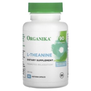 Thực phẩm chức năng Organika L-Theanine 225 mg 90 Vegetarian Capsules 620365250584
