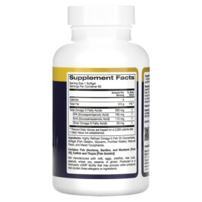 Thành phần vi chất của Oslomega Kid’s Omega-3 Fish Oil Natural Strawberry Flavor 60 Fish Gelatin Softgels 898220013951