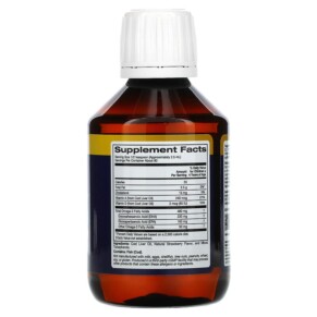 Thành phần vi chất của Oslomega Kids Cod Liver Oil 480 mg Omega-3 Natural Strawberry Flavor 480 mg 6.7 fl oz (200 ml) 898220013913