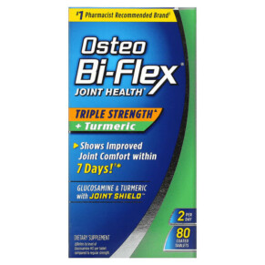 Thực phẩm chức năng Osteo Bi-Flex Joint Health Triple Strength + Turmeric 80 Coated Tablets 030768679309