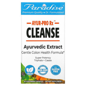 Thực phẩm chức năng Paradise Herbs AYRU-Pro Rx Cleanse 60 Vegetarian Capsules 601944778781
