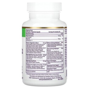 Thành phần vi chất của Paradise Herbs Earth's Blend Vitamin D3 + K2 5.000 IU 90 Vegetarian Capsules 601944778729