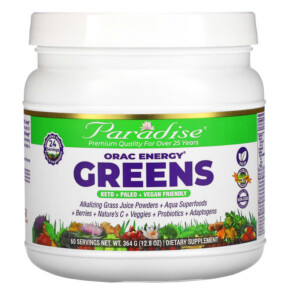 Thực phẩm chức năng Paradise Herbs ORAC Energy Greens 12.8 oz (364 g) 601944777784