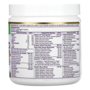 Thành phần vi chất của Paradise Herbs ORAC Energy Greens 3.2 oz (91 g) 601944778620